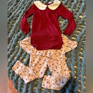 Posh Peanut romper with pants set. Size 2T. Washed but never worn. EUC